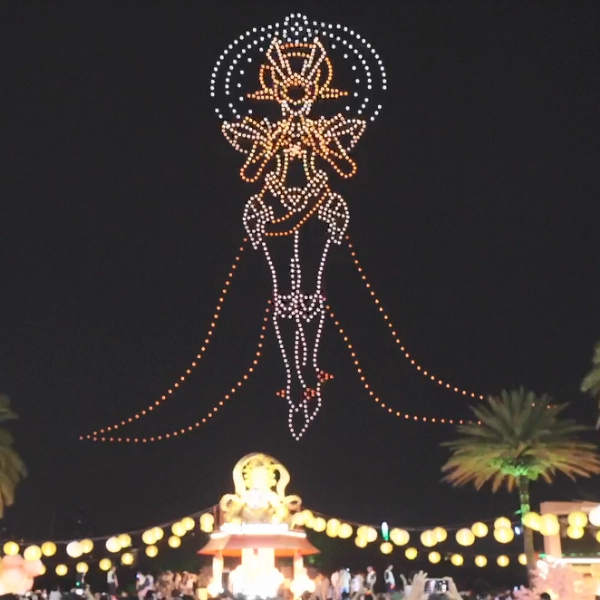 Outdoor Light Shows: Drone Formation Advantages